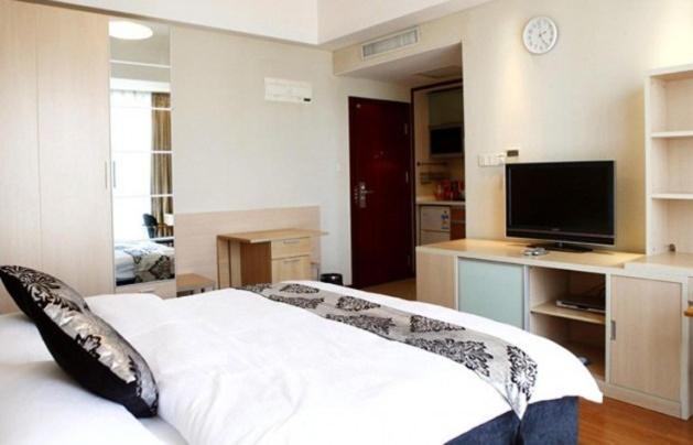 Hangzhou Yilin Hotel Apartment Oda fotoğraf